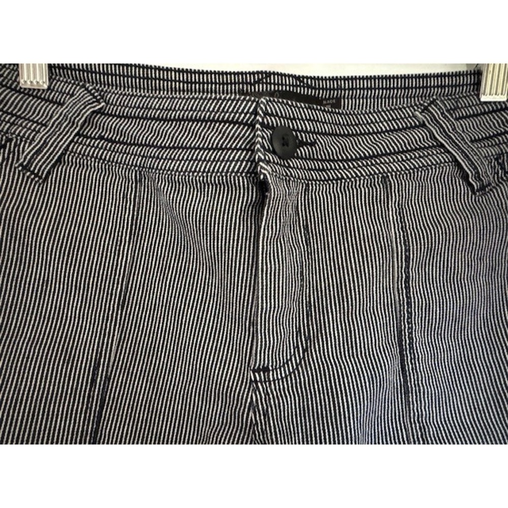 Prana Women's Shorts Striped Black White Casual Summer Everyday - Size 12 - Picture 2 of 9